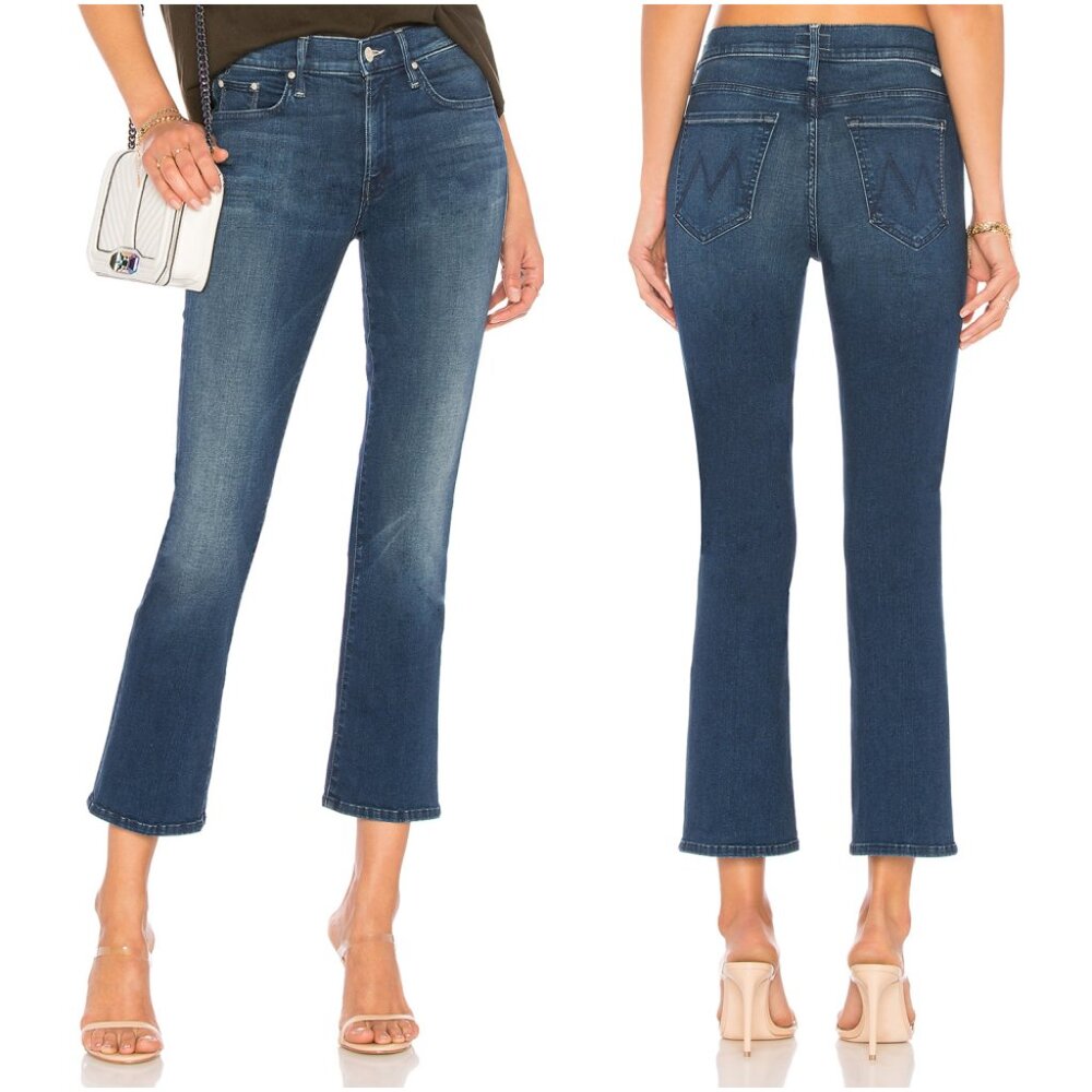 NWT Mother Denim The Outsider Crop Bootcut Jeans in Fast Times Size 26, 27 $228